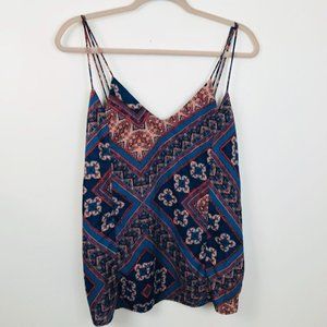 Skies are Blues Stitch Fix Medium Tank  Shirt Spaghetti Strap Blue Silky   PP